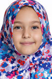 İndigo Pratik Hazır Geçmeli Genç Tesettür Bone Jakar Desenli Hijab 2408_24