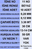Eagenset Çapari, İstavrit Çaparisi, 20x12 Beden, Uv Neon Kristal + Balık Sırtı + Laser Sim, 11 No Beyaz İğne, 10 İğneli Çapari 2’li Paket