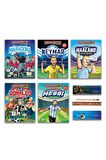 Eğlenceli Bilgi Maradona - Neymar - Haaland - Ronaldo - Messi Futbolun Ustaları Seti 5 Kitap