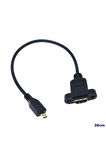 Ufly HD Mikro HDMI erkek - HDMI erkek kablo 30cm