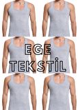 Ekonomik Pamuklu Erkek GRİ Atlet 6 Adet