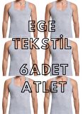 Ekonomik Pamuklu Erkek GRİ Atlet 6 Adet