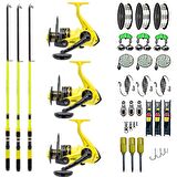 AİLE SETİ REMİXON SPEED 300 MT + NEW MODERN TİMES 4000 3'LÜ SET SARI