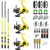 AİLE SETİ REMİXON SPEED + NEW MODERN TİMES 4000 3'LÜ SET SARI