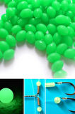 Eagenset Fosforlu Glow Yeşil 5x7 mm Silikon Yumuşak Boncuk Olta Takımı, Çapari, Jig Yapım Malzemesi 50 Adet