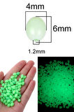 Eagenset Fosforlu Glow Yeşil 4x6 mm Silikon Yumuşak Boncuk Olta Takımı, Çapari, Jig Yapım Malzemesi 50 Adet