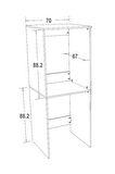 ÇAMAŞIR-KURUTMA MAKİNE DOLABI ANTRASİT DLP003