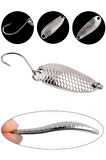 Eagenset Kaşık 5g/3.2c.m Gümüş Yapay Yem, Spin, Rapala, Jig Yem, Zoka Yem, Alabalık, Çinekop, Levrek, Lüfer, Palamut, Zargana, Turna, Zoka Yem