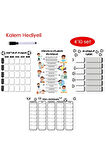 Çocuklar İçin Planlayıcı Set-Siyah Beyaz(Alışkanlık ve Sorumluluk Takibi, Haftalık,Ders Programı)