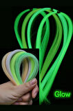 Eagenset Fosforlu Glow ve Neon UV Sarı 40 Metre Poşet Çapari Simi, Jig Yapım Malzemesi
