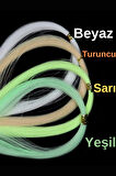Eagenset Fosforlu Glow ve Neon UV Sarı 40 Metre Poşet Çapari Simi, Jig Yapım Malzemesi