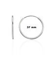 Gümüş 37 mm Halka Küpe 925 Ayar ST258