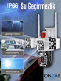 9MP 3 KAMERALI WİFİ SOLAR KABLOSUZ GÜVENLİK KAMERASI HİEASY