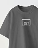 Bring Your Game Yazılı Futbol Tasarım Baskılı Füme Çocuk T-shirt