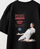 Bring Your Game Yazılı Futbol Tasarım Baskılı Siyah Çocuk T-shirt