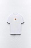 Yoga Art Manzara Tasarım Baskılı Beyaz Kadın T-shirt