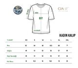 Yoga Yazı Baskılı Siyah Kadın T-shirt