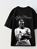 Euro 2024'ün Genç Yıldızları Kylian Mbappe Baskılı Siyah Çocuk T-shirt