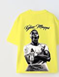 Euro 2024'ün Genç Yıldızları Kylian Mbappe Baskılı Sarı Çocuk T-shirt
