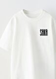 Euro 2024'ün Genç Yıldızları Saka Baskılı Beyaz Çocuk T-shirt