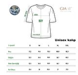 İmza Baskılı Oversize Füme Erkek T-shirt