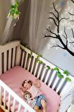 3 Adet 40x80 cm Anne Yanı Lastikli Penye Kumaş Bebek Çarşafı