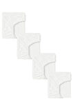 4 Adet 65 x 95 + 10 cm Anne Yanı Lastikli Penye Kumaş Bebek Çarşafı