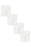4 Adet 40 x 80 + 10 cm Anne Yanı Lastikli Penye Kumaş Bebek Çarşafı