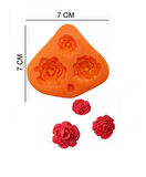 ŞEKER HAMUR KALIBI SİLİKON GÜLLER 7*7 CM