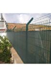 Yeşil Çit örtüsü 1x35 m Yeşil Çit Gölgelik Filesi %75 Yoğunluk Uv Koruyuculu Balkon Gölgeleme Bezi