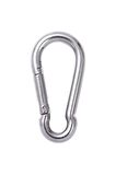 Düz Yaylı Karabina Kanca 12x140 mm 1 Adet Güvenilir Dayanıklı Galvaniz Tırmanış Tutkunlarına