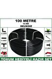 16 mm Deliksiz 100 mt Bahçeniz İçin İdeal Damla Sulama Hortumu -Tohum Hediye- Hazır SET 13'lü