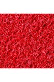 Kıvırcık Paspas Dış Mekan Paspası Kaymaz Karmaşık Yolluk 1x4 Metre 14mm Kırmızı
