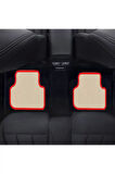 MERCEDES E SERİSİ W211 2002-2009    Bej Halı Kırmızı Kenar  Petek Topuk