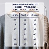 PROSPETTIVA KADIN KIRMIZI OVERSIZE KALIN İÇİ POLARLI CHEMISTRY / KİMYA SYMBOL SWEATSHIRT