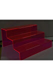3 Katlı Merdiven Stand (Neon Pembe)