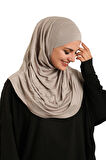 Vizon Pratik Hazır Geçmeli Tesettür Eşarp Viskon Boneli Büyük Boy 1290BV_10