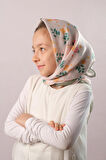 Haki Dijital Baskılı Çocuk Tesettür Eşarp Pamuk Polyester Lale Desenli 6003_09