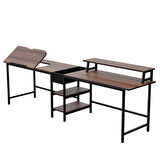  530-C Bilgisayar Masası, Ekstra Uzun İki Kişilik Masa, Oyun Masa