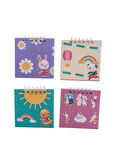 4 Adet 9x9 cm Not Defteri Hayvanlar Serisi 1
