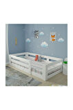 Ninnimo Beyaz Yüzde Yüz Mdf 90x190 Yatak Uyumlu Montessori Karyola
