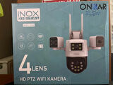 INOX-X104 4X3MP DÖRT KAMERALI WİFİ PTZ GÜVENLİK KAMERASI