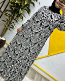 Kadın Tesettür Giyim Büyük Beden Osmanlı Desen Elbise 