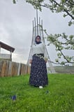 Kadın Giyim Büyük Beden Bürüncük Kumaş Beli Lastikli Fırça Desen Çingene Etek 