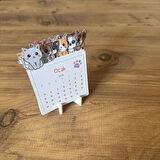 2026 Takvim - Kediler Masaüstü Takvim- Standlı Takvim