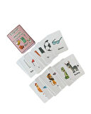 40 Adet Hayvanlar ve Eşyalar İngilizce Çalışma Kartları (105x70 mm)