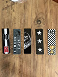 5 Adet Taraftar Kitap Ayracı - Siyah Beyaz (15 cm)