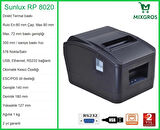 Sunlux RP8020 Termal Adisyon Fiş Rulosu Yazıcısı