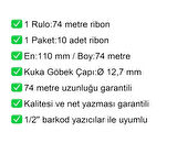 110x74 Metre Wax Ribon 10 Adet