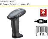 Sunlux XL-6200 Lazer El Barkod Okuyucu 1D